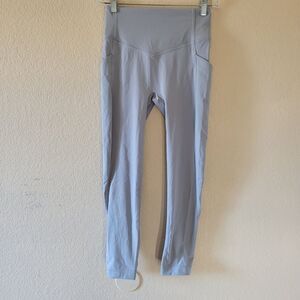 Lululemon All The Right Places Crop Gray Legging 23" Size 4 SidePockets W6BTOS